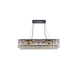 Elegant Lighting Maxime 36 inch black chandelier - 1 of 4