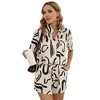 WhizMax Two Piece Set for Women Short Sleeve Sets 2 Piece Tracksuit Casual Loose Fit Outfits with Pockets - 2 of 4