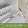 Fluted Shoe Storage Cabinet with 4 Flip Drawers,Accommodate 16 to 20 Pair of Shoes Narrow Wooden Shoe Organizer with Adjustable Shelves - 3 of 4