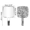 Unique Bargains Diamond Pattern Cosmetic Mirror 1 Pc - 2 of 3