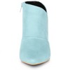Allegra K Women's Pointed Toe Kitten Heel Cut-out Ankle Boots - 2 of 4