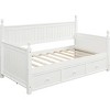 Streamdale Wood Daybed with Three Drawers, Twin Size Daybed, No Box Spring Needed, White - 4 of 4