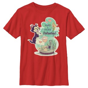 Boy's Pinocchio Make A Splash Valentine T-Shirt - 1 of 4