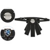 INSPIRE CHIC Women's Rhinestone Ribbon Pre-tied Bowknot Ties Brooch - 3 of 4