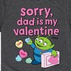 Boys' - Toy Story - Sorry Dad My Valentine Short Sleeve Graphic T-Shirt - 2 of 4