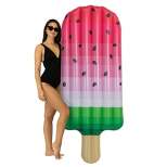 PoolCandy Inflatable Giant Watermelon Popisilce Pool Raft Ultra Durable Sun Tan Fun Great For Pools, Lakes And More