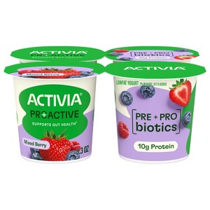 ACTIVIA Mixed Berry Probiotic Yogurt Cups - 21.2oz/4ct - 1 of 4