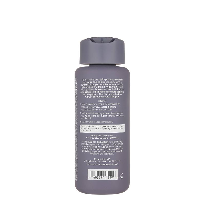 Kristin Ess The One Purple Conditioner Toning for Blonde Hair, Neutralizes Brass and Sulfate Free - 10 fl oz, 3 of 14
