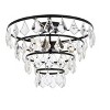 Elegant Lighting Ella 16 inch flush mount in black - 3 of 4