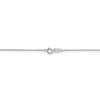 Black Bow Jewelry 0.7mm, 10k White Gold, Box Chain Necklace - 4 of 4