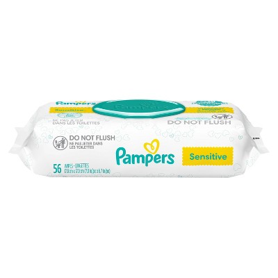 Pampers Sensitive Baby Wipes - 56ct : Target