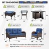 Buenhomino Patio Furniture Set,7 Piece Patio Furniture Set with Fire Pit Table,PE Wicker Patio Conversation Set with Rocking Chairs - 3 of 4