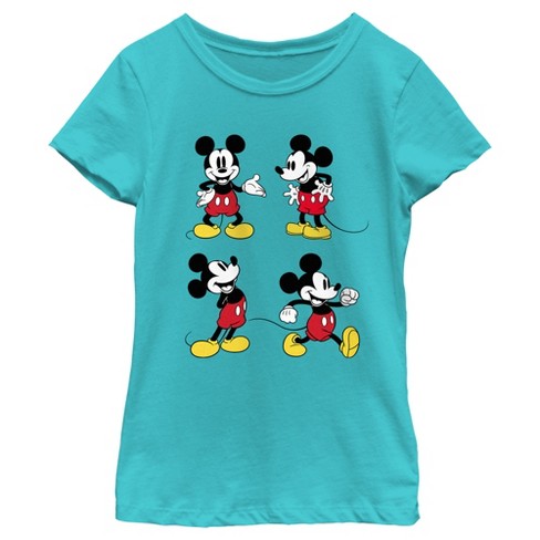 Girl's Mickey & Friends Four Retro Mice T-Shirt - image 1 of 4