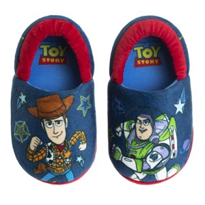 Disney Pixar Toy Story "Cowboy and Space Ranger" Woody and Buzz Toddler Boys' Dual Sizes Slippers - 1 of 4