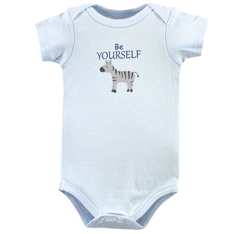 Hudson Baby Infant Boy Cotton Bodysuits 7pk, Safari, 5 of 10