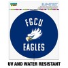 Florida Gulf Coast Eagles Logo Automotive Car Window Locker Circle Bumper Sticker - 2 of 4