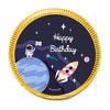 84 Pcs Space Galaxy Kid's Birthday Candy Party Favors Chocolate Coins with Gold Foil - 2 of 2