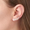 Ross-Simons 3-6mm Cultured Pearl Ear Climbers in Sterling Silver - 3 of 4