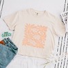 Simply Sage Market Sunny Days Ahead Daisies Boxy Crop Top - 2 of 4