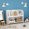 Whisen Kids Bookcase with 4 Compartments, Storage Book Shelf, Storage Display, Rack, Toy Organizer - White - 2 of 4