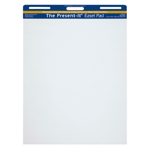 TOPS Easel Pad, 27 x 34 Inches, Unruled, White, 50 Sheets, Pack of 4
