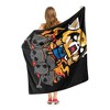 Aggretsuko Skull And Flame Silk Touch Throw Blanket - 4 of 4