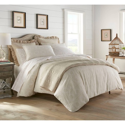 Stone Cottage Full Queen Florence Duvet Cover Set Natural Target