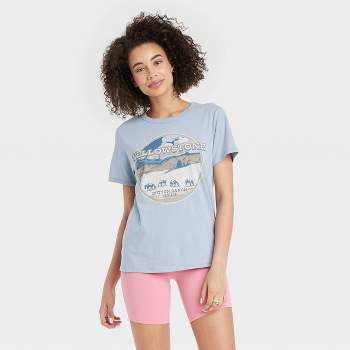 Women's Yellowstone Short Sleeve Graphic T-Shirt - Blue