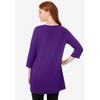 Woman Within Perfect Three-Quarter-Sleeve Scoopneck Tunic - 3 of 4