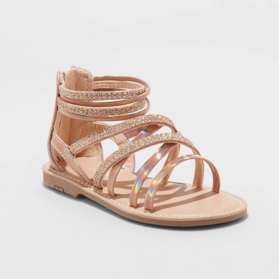 bronze gold sandals