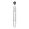 OXO Mini Tongs: Stainless Steel Kitchen Tongs for Cooking & Serving, Small Metal Tongs, Dishwasher-Safe, 8.25" Length - 2 of 4