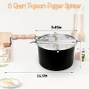 6 Quart Stovetop Popcorn Popper with Spinner Handle, Aluminum Pot for Theater-Style Popcorn Making - 2 of 4