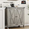 Buffet Cabinet, Farmhouse Sideboard with Adjustable Shelf, Kitchen Storage Cabinet, Entryway Cabinets with Storage - 2 of 4