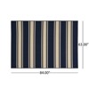 FONTOI Woven Area Rugs, Indoor and Outdoor Geometric Rugs with Striped Pattern, Floor Mat Carpet for Home Backyard Patio Porch, Blue, 84"*0.16"*63" - 3 of 4