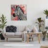 Stupell Industries Zebra with Pink Flowers Canvas Wall Art - 2 of 4