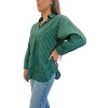 Women's Melody Pinstripe Pocket Blouse - Jade - 2 of 4