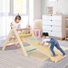 Costway 3-in-1 Triangular Climbing Toys Foldable & Height-adjustable Triangle Set Colorful/Natural - image 4 of 4