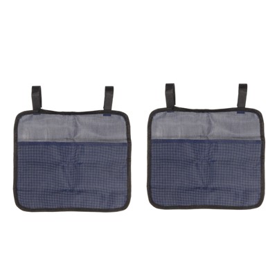 Unique Bargains Camping Outdoor Magazine Snack Waterproof Chair Armrest Storage Bag 2 Pcs