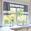Farmlyn Creek 3 Piece Kitchen Curtains and Valances Set, 36 Inches Long for Window, Love Family Laugh Live, Black and White - 3 of 4