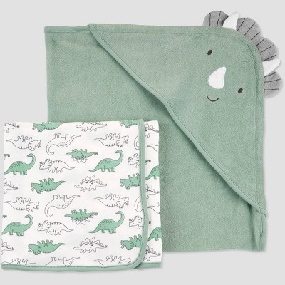 dinosaur baby towel