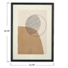 Storied Home Wood Framed Handmade Paper Sun and Moon Wall Art, Set of 2 - 2 of 4