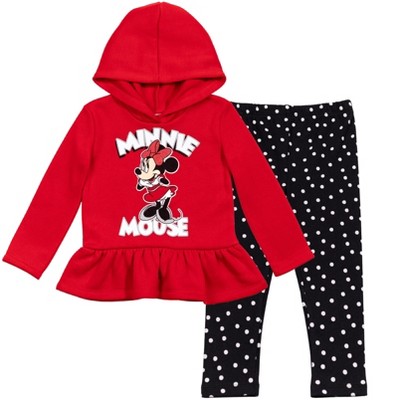 Disney Minnie Mouse Toddler Girls 2-Piece Fleece Ruffle Hoodie & Legging  Set, Grey 2T : : Clothing, Shoes & Accessories