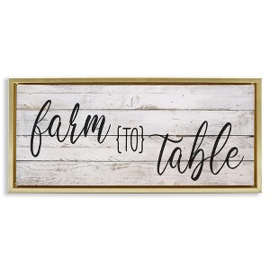 Stupell Industries Planked Style Farm to Table, 25" x 11" - 1 of 4