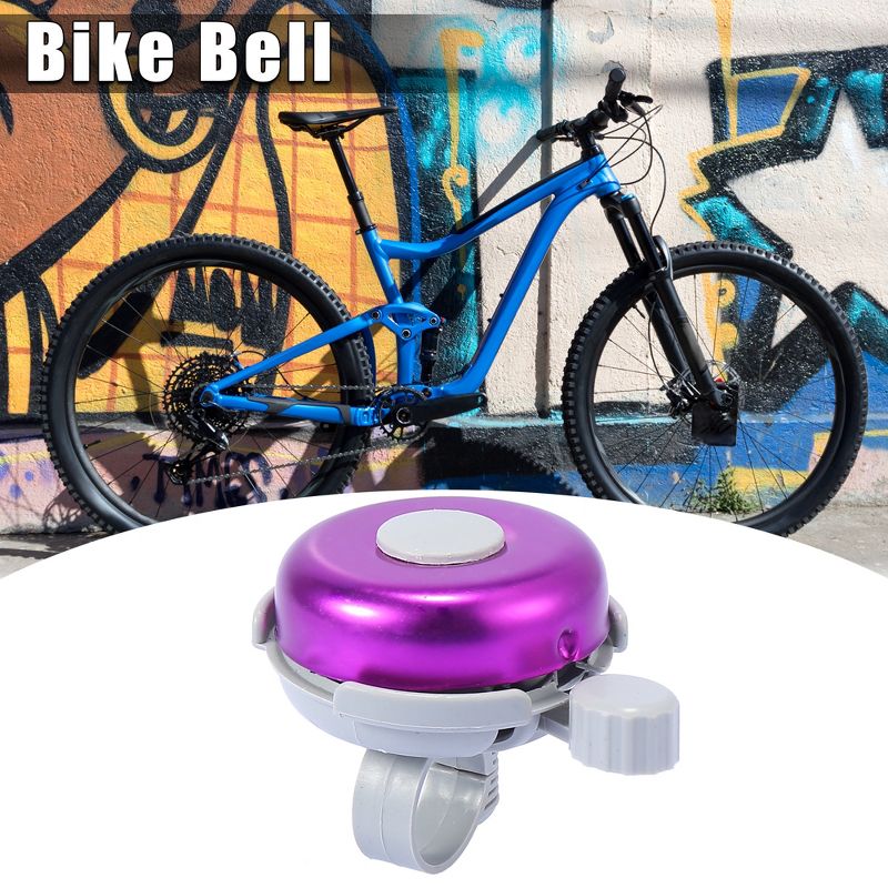 Unique Bargains Bike Cycling Loud Clear Sound Fit for 0.87" Diameter Handlebar Bell Ring, 2 of 7