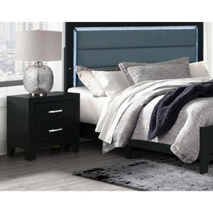 NicBex Nightstand with 2 Drawers,Modern Bedside Table with Unique Design,Side Table for Bedroom,Living Room - 1 of 4