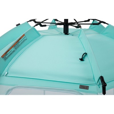 Aqua Blue Portable Mesh Dome Play Yard
