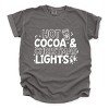 Simply Sage Market Hot Cocoa and Christmas Lights Garment Dyed Tee - 3 of 4