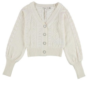 GUESS Womens Brielle Knit Cardigan Sweater - 1 of 2