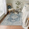 Lahome Persian Medallion Short Pile Velvet Rectangular Indoor Area Rug - 2 of 4