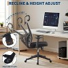 GustoWave Ergonomic Desk Chair Reclining, High Back Mesh Office Chair, Space-Saving Flip-Up Arms, Adjustable Headrest & Recline - 2 of 4